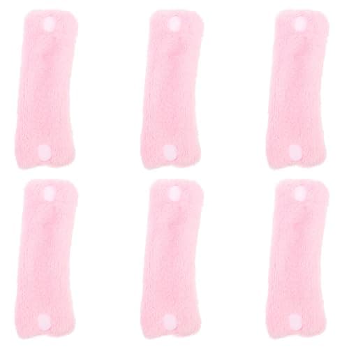 Toddmomy 6pcs Lightweight Coral Fleece Hair Curlers for Women, Simple Hair Rollers with Compact Design, Creative DIY Hairdressing Tool for Travel and Sleep Hairstyles