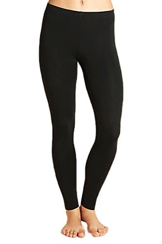 Ladies HeatGuard Black Thermal Leggings 140 Denier Tog 0.5 Brushed Inner Large