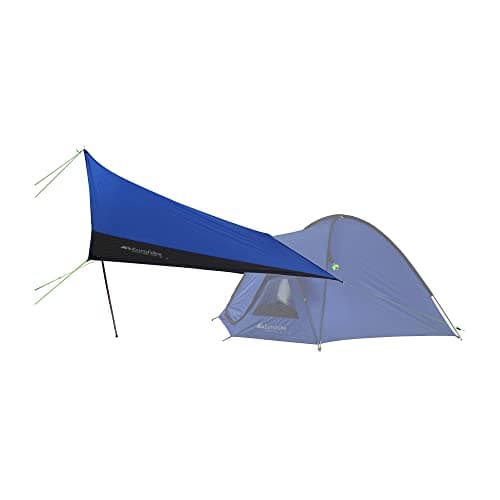 Eurohike Adventure Tarp with 1 King Pole, Easy to Pitch & Protective Hammock Tent, Sun Shade, Ideal for Backpacking, Hiking, & Wild Camping, 1500mm HH, Blue, 4m x 2m