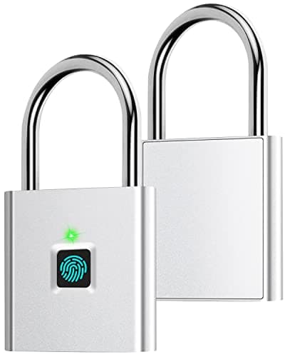 AICase Bluetooth Padlock - Fingerprint Lock, Smart Keyless Biometric Lock for Luggage, Suitcase, Backpack, Bike, School & Gym Lockers