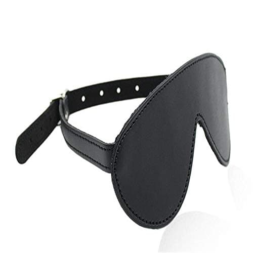 Adjustable Headband Eye Mask Adult Sleep Mask Faux Leather