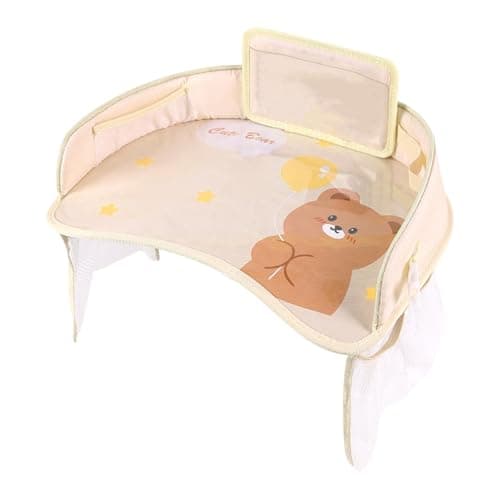 Car Seat Tray for Kids Travel Foldable Design Large Capacity Safe Hygienic