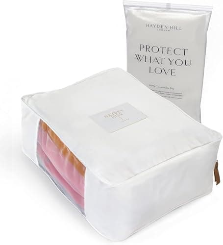 Hayden Hill Luxury Organic Cotton Sweater Storage Bag For Cashmere 15 Inch