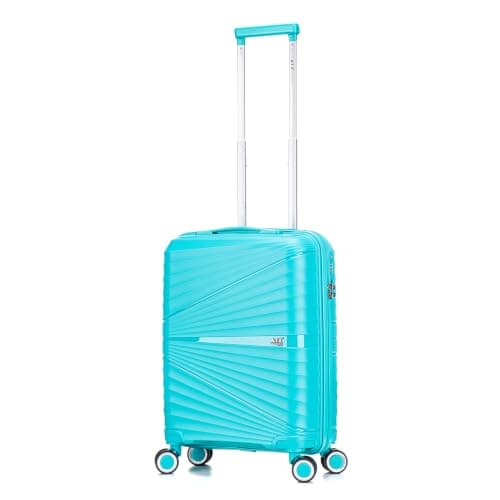 ATX Luggage Ryanair Overhead 55x40x20cm Cabin Suitcase Lightweight Durable Polypropylene Small Suitcase with 4 Dual Spinner Wheels and Built-in TSA Lock (Mint Green, 21 Inches, 44 Liter)