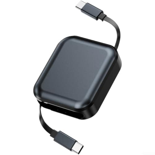 Portable Retractable Charging Cable 240W for Travel(Black)