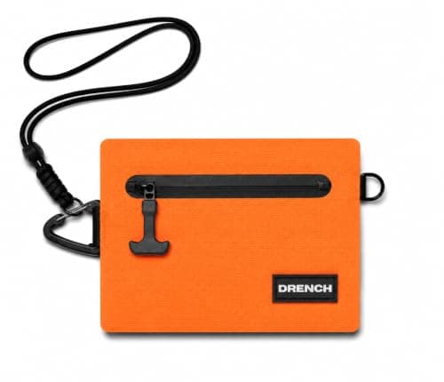 Drench Waterproof Wallet for Beach & Water Adventures, Orange