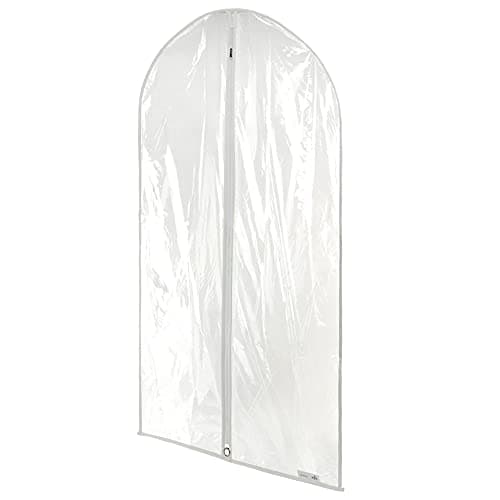 Hangerworld 100 cm (40") Long Zipped Suit Bags / Garment Clothes Covers, Pack of 6