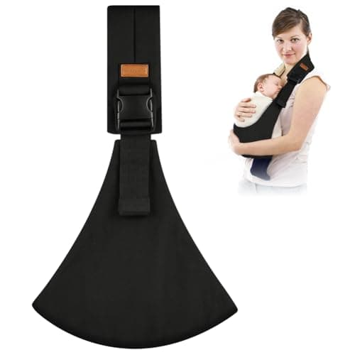 AOOWU Baby Carrier, Baby Sling Carrier, Toddler Carrier, Baby Wrap Carrier with Adjustable Shoulder Straps, Child Sling Baby Side with Shoulder Strap, Baby Sling for Newborns to Toddlers