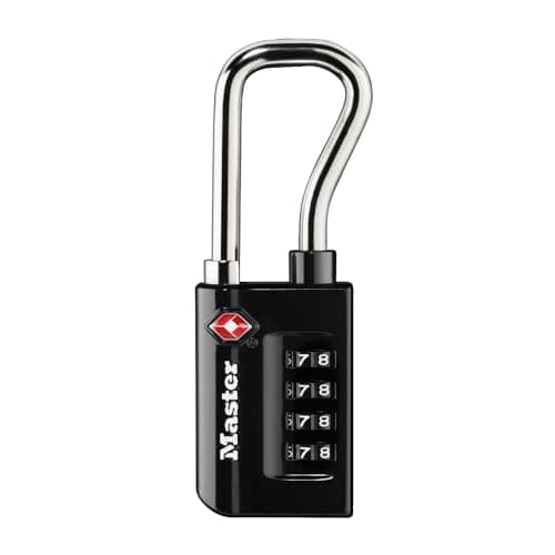 Master Lock Padlock, Set Your Own Combination TSA Accepted Luggage Lock, 1-5/16 in. Wide, 4696D