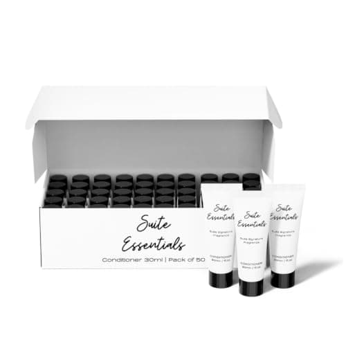 Suite Essentials Hotel Shampoo 30ml x 50 | Mini Travel Size Shampoo Bulk Pack | Guest Bathroom Toiletries | Hotel Amenities for Hotels, Airbnb, B&B, Holiday Lets & Hospitality Supplies
