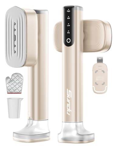 Sundu Steamer, 15s Heat-up, 180ml, Gloves, 35min for Travel & Home(Gold)