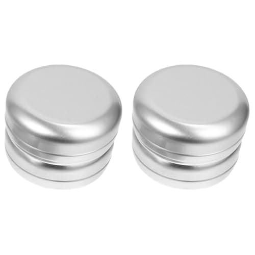 NUOBESTY 4pcs Aluminum Soap Boxes 100ml 77x32mm Airtight Small Containers with Lid for Soap Storage and Makeup Organizers, Multipurpose Household Earphone Cases, Travel-friendly Waterproof