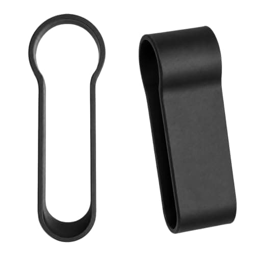 Tinminx 2 Pcs Folding Walking Stick Holders, Plastic Crutch Clip Straps, Foldable Walking Stick Accessories for Hiking Poles Mobility Aids Storage, Black