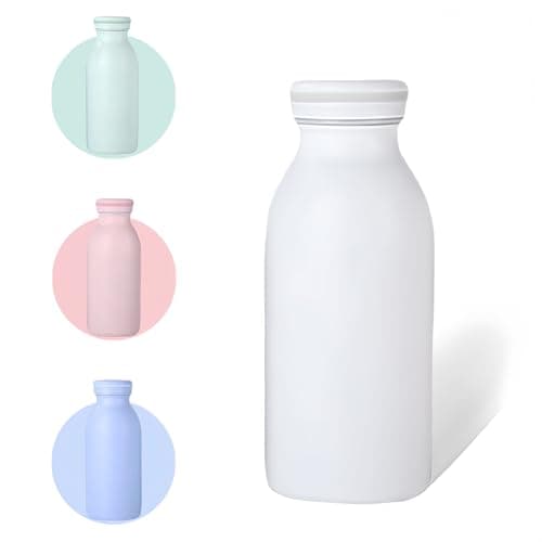 AMFUN Water Bottle Vacuum Insulated Bottle,350mlStainless Steel Sports Water Bottle,BPA Free, Leak Proof for 12hrs Hot & Cold Drinks Water Coffee Milk,Home, Work, Gym & Travel (Cream)