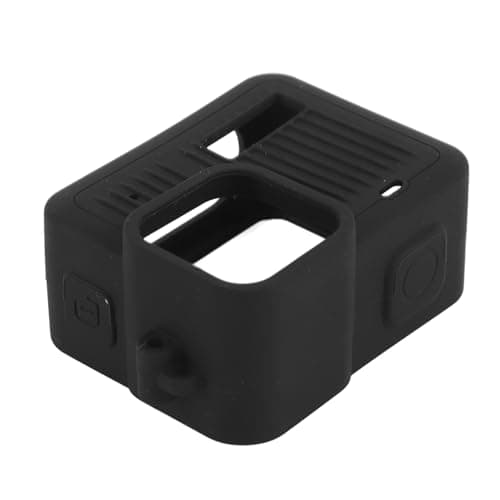 Cocoarm Silicone Protective Case for 4K Action Camera, Scratch and Impact Resistant Action Camera Cover with Battery Side Cover Lens and Lanyard for Travel Cycling Recording