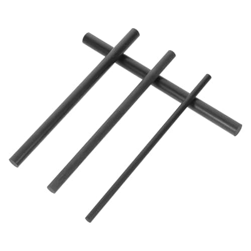 TOGEVAL 4pcs Carbon Fiber Fishing Rod Repair Inserts Lightweight Solid Graphite Poles for Broken Pole Section Fixing and Travel Rod Modification Kit