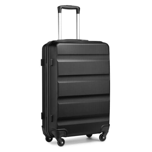 Kono Cabin Suitcase Hard Shell,ABS+PC Hand Luggage Trolley,Black