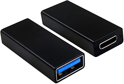 Duttek USB C to USB Adapter, Type C Female to USB Female Adapter Connector Compatible with iPhone 11,Google Pixel, Samsung Galaxy S20, Huawei, Moto (2 pack)