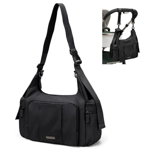 GOLF QUALITY Padded Diaper Bag 22 liters, Crossbody Travel Bag for Baby Diapers, Hospital Bag for Mom, apricot, 14L