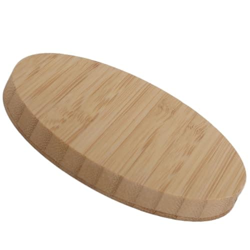 Akozon 15W Fast Bamboo Wireless Charger, 8MM Transmission Distance, Stylish Wooden Charging Station for Compatible Devices - Supports 5V3A, 9V2A, 12V1.5A Outputs