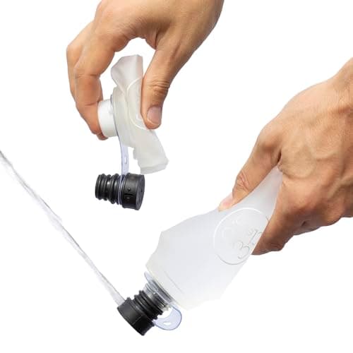 CuloClean Portable Bidet with Flexible Bottle (500ml, 16.9 fl oz) - Ideal for Travel, Hiking, Toilet or Camping. Ultralight (34g, 1.2 oz). Includes CuloClean (Black), Flexible Bottle, and Hanger