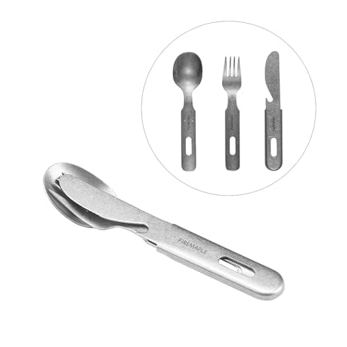 Fire-Maple Stainless Steel Camping Utensils Set Knife Fork Spoon