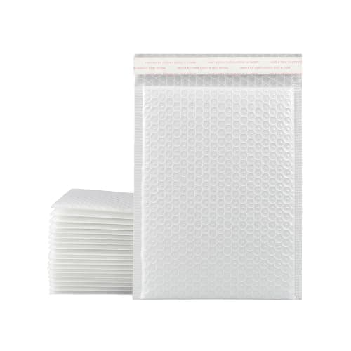 Long Large Bubble Mailers, White Padded Envelopes, 18 x 45 + 4 cm, 147 Pack
