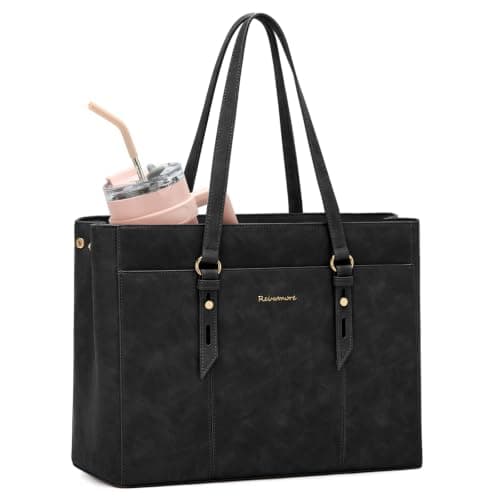 RAINSMORE Handbags for Women 15.6" Laptop Tote Bag Waterproof Work Tote Bag