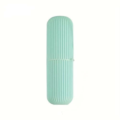Toothbrush Toothpaste Holder Storage Case Portable For Home Bathroom Travel Uni Camping Work Business Holiday Essentials Also use as Mouthwash Cup (Mint Green)