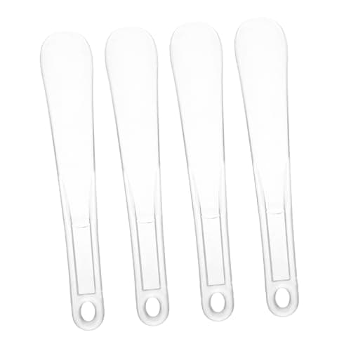 TEMPNAP 4pcs Portable Small Plastic Shoe Horns Travel Shoe Accessories 23cm for Seniors Kids Easy Storage and