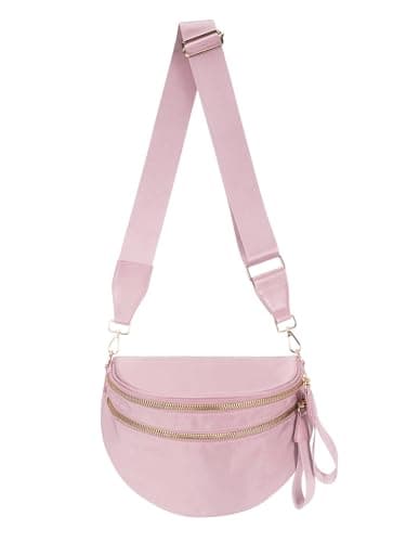 Pure Color Crossbody Bag Butt Bag for Women, Roomy Handbag Waist Pack Waist Pack Oversized Bum Bag, 11.0 Inches X 8.6 Inches X 4.5 Inches, casual