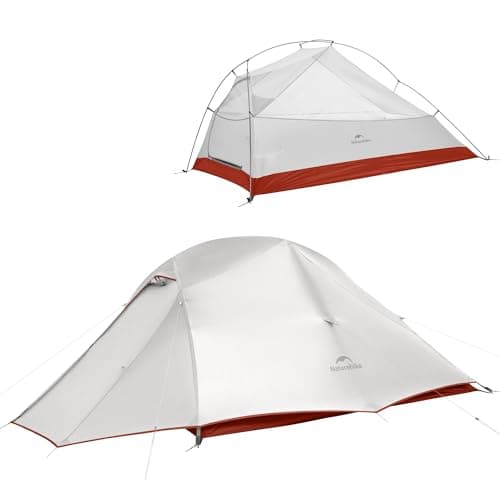 Naturehike Cloud Up Pro Camping Tent, 3 Person, Grey&Red