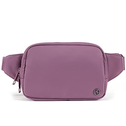 Pander Belt Bag Large 2L, Nylon Fanny Pack Purse for Women and Men with Adjustable Strap, Purple Lavender, L, Solid