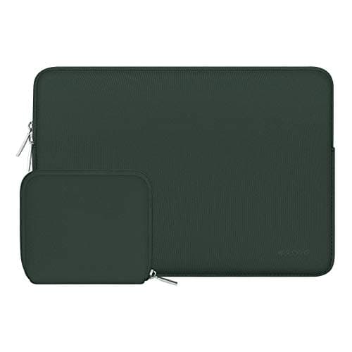 MOSISO 13 inch Laptop Case Neoprene Sleeve with Small Bag,Midnight Green