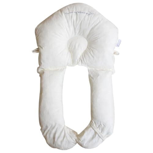 EcoGleam Soft and Cozy Pillow Breathable U-Shaped Head Support Pillow Removable and Washable Cover for Newborn Babies Sleeping Prevent Flat Head