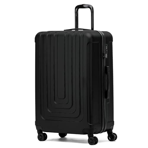 Flight Knight Premium Lightweight Suitcase - Built-in TSA Lock - 8 Spinner Wheels - ABS Hard Shell Check in Highly Durable Luggage - Large - 76.5x52x30cm