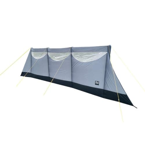 OLPRO 5.7m Inflatable Charcoal Camping Windbreak with Bright Guy Ropes