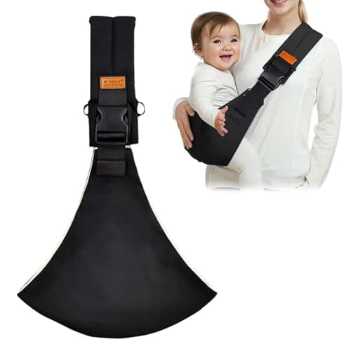 HhBdy Baby Carrier, Toddler Carrier Ergonomic Baby Sling Adjustable, Toddler Sling Safe and Convenient 3 Carrying Positions for Newborn to 6-36 Months (Black)