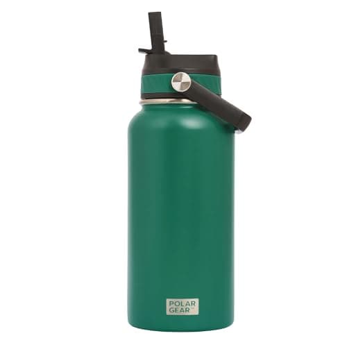 Polar Gear Insulated Water Bottle with Flip Straw - 800ml Forest Green