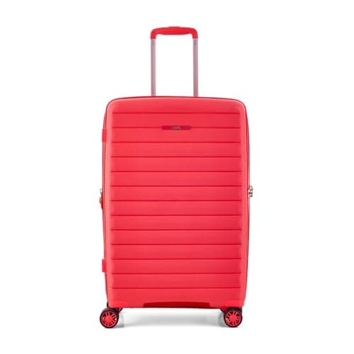 Rock Palma Medium 65/75L Hard Shell Suitcase - Coral