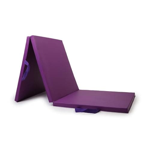 NORTHERN Yoga Mat Exercise Fitness, Tri-Fold Foam Mat, Extra Thick Non-Slip Large Padded Stretching Home Gym Equipment Accessory, 3-Folding Multi-Purpose Workout Mat with Carrying Handle