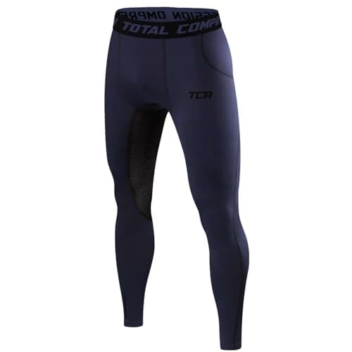 TCA Men's SuperThermal Compression Armour Base Layer Thermal Under Tights - Navy Eclipse, S