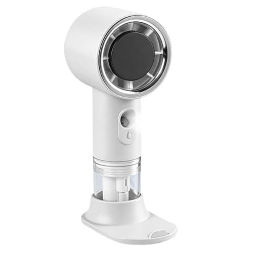 Handheld Misting Fan, ABS Rechargeable Portable Spray Cooler | 3 Speed, Quiet, Compact | Personal Mini Desk Fan for Travel Outdoor Beach Picnic Office, Summer es-sentials