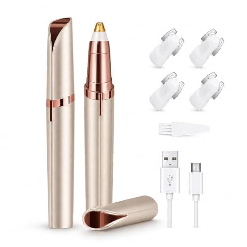 Eyebrow Trimmer, Facial Hair Remover and Electric Eyebrow Razor with LED