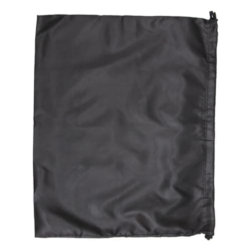 2pcs Silk Drawstring Gift Bags Black for Clothes Towels