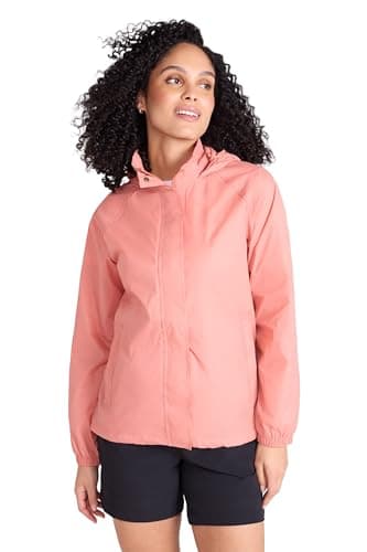 Mountain Warehouse Pakka Womens Waterproof Rain Jacket Coral 12