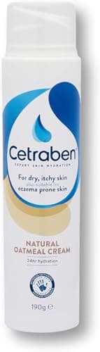 Cetraben Natural Oatmeal Cream, For Dry, Itchy & Eczema-Prone Skin, 190g