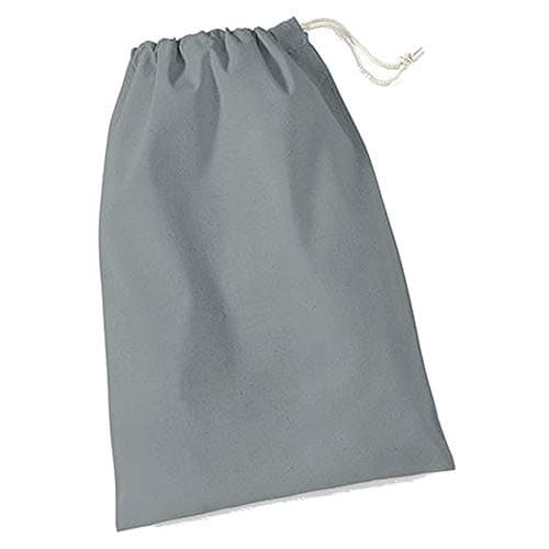 Westford Mill W115 Cotton Stuff Bag - Pure Grey - XS