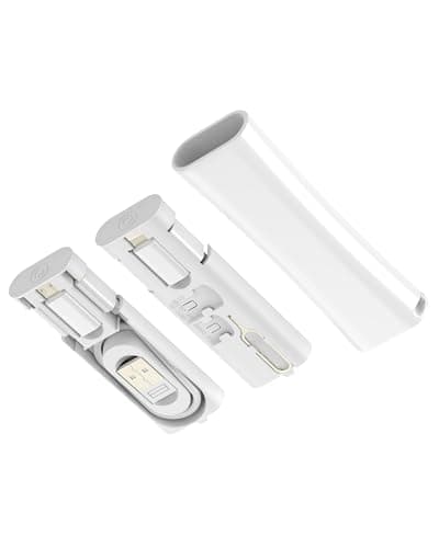 Cable Storage Box USB Adapter Charging Type C 60W Data Micro USB Multi Kit Charger Travel Portable Multifunctional Lightning 27W Transfer Accessories Organiser Universal for iPhone 17 16 15 14 Pro Max