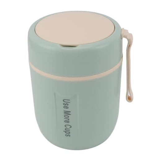 TYTOGE Insulated Food Pot, 500ML Vacuum Soup Container, 304 Stainless Steel, Leakproof Lunch Pot with Lid for Kids, School, Camping, Travel (Mint Green)